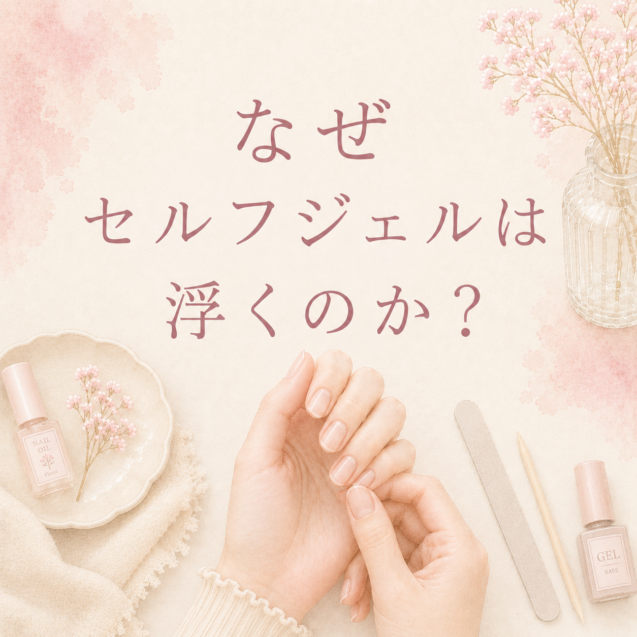 なぜセルフジェルは浮くのか？　