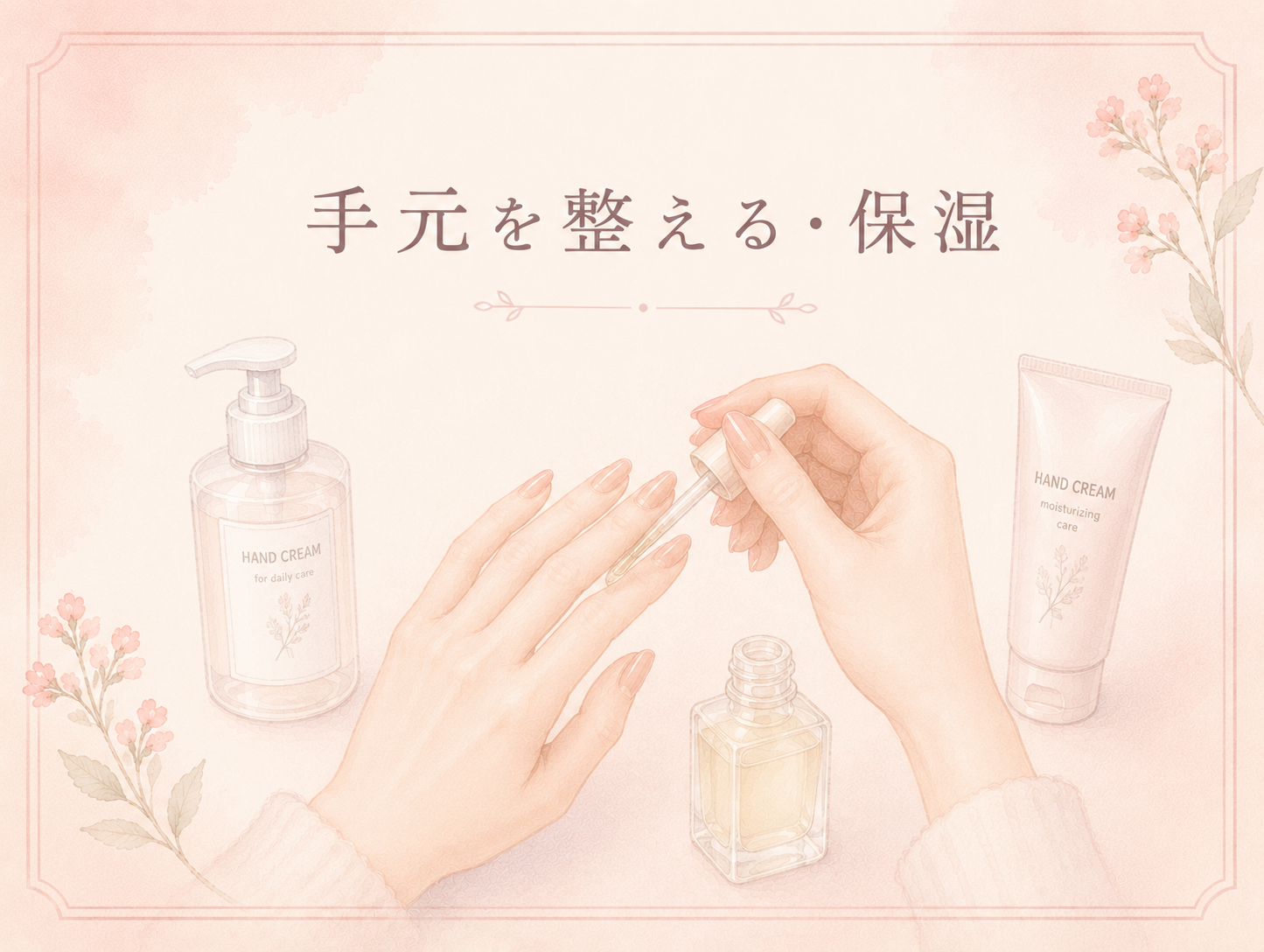～セルフネイルに寄り添う道具たち～（保湿）