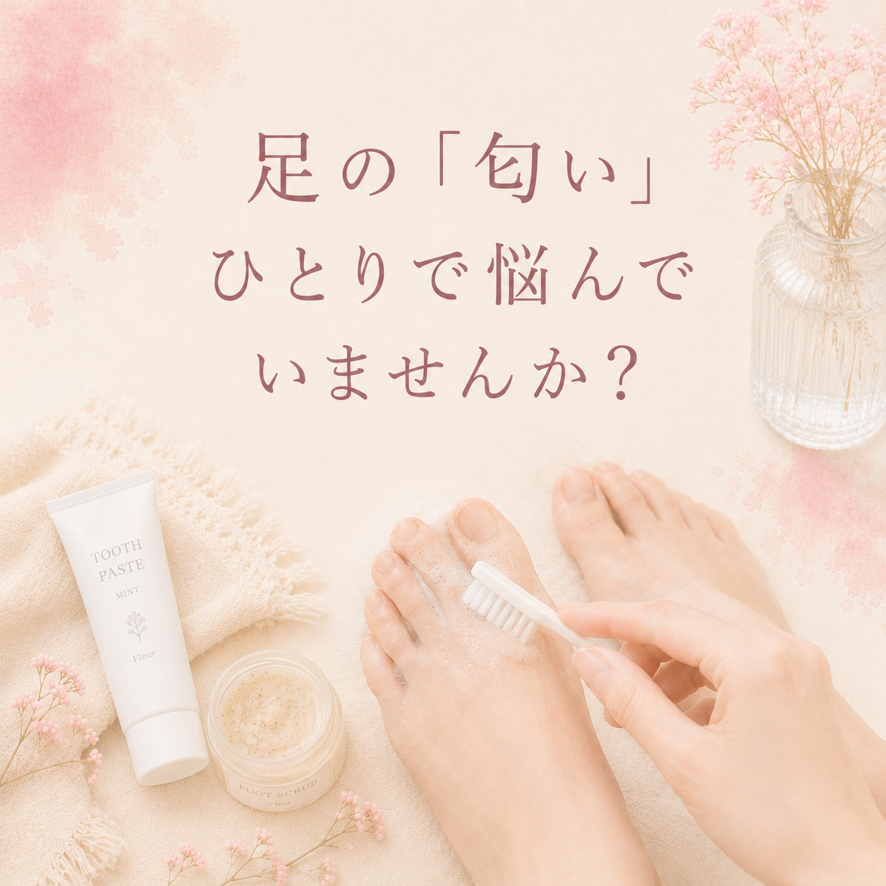 足の「匂い」ひとりで悩んでいませんか？