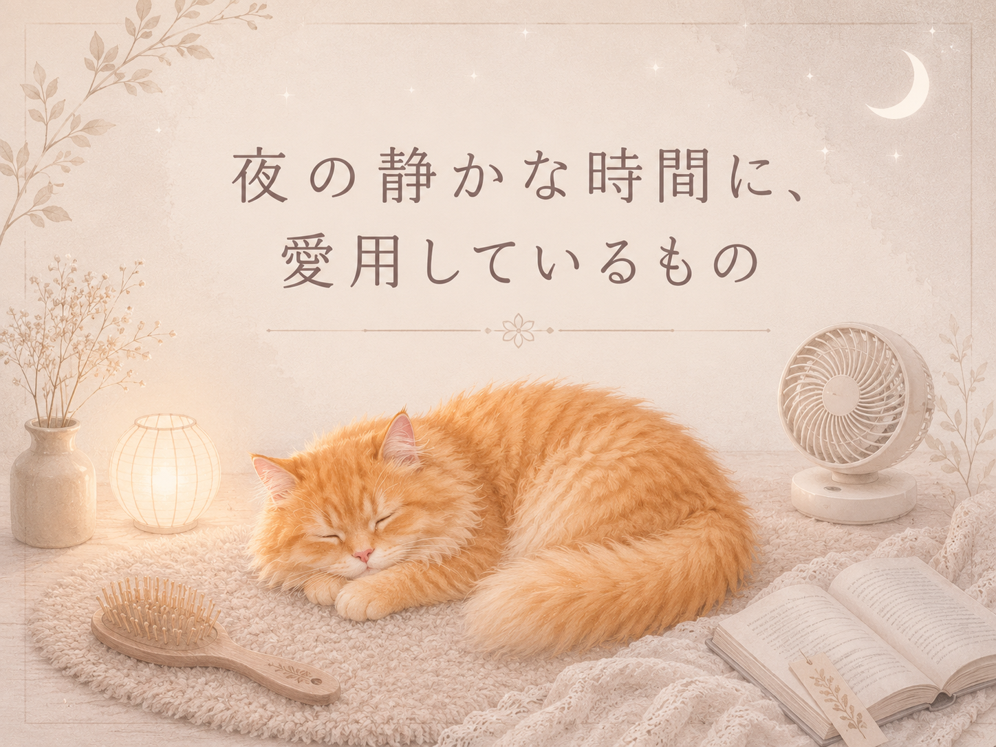 夜の静かな時間に、愛用しているもの