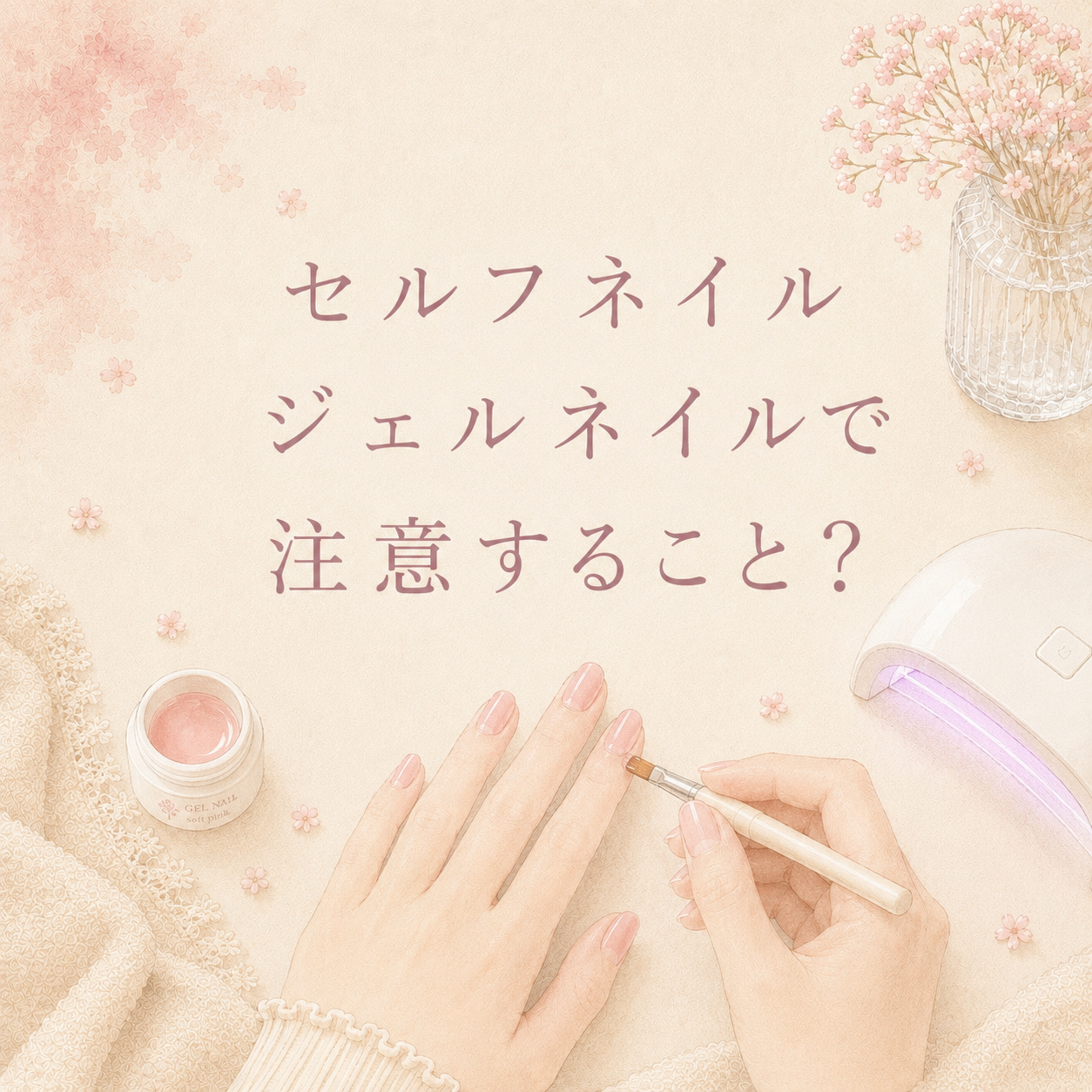 セルフネイル｜ジェルネイルで注意する事？