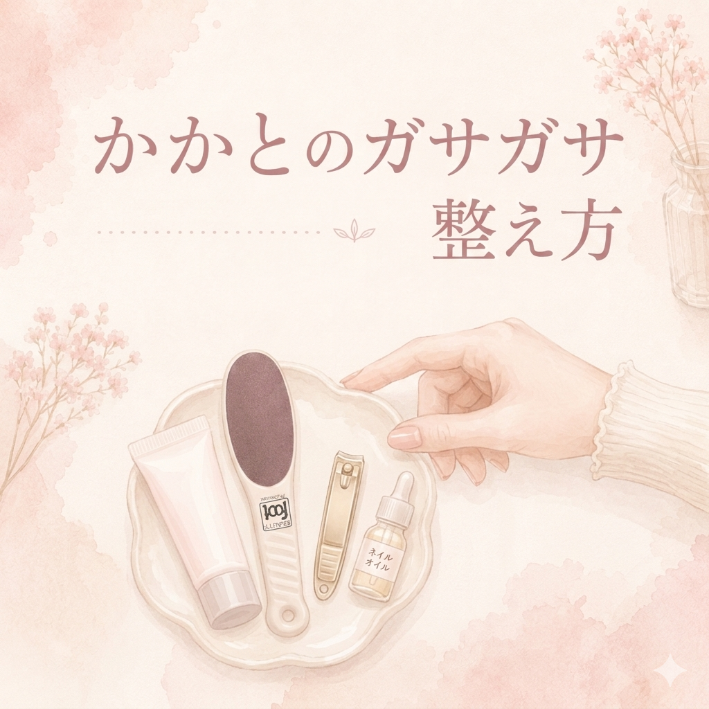 かかとのガサガサの整え方｜削りすぎないセルフケア