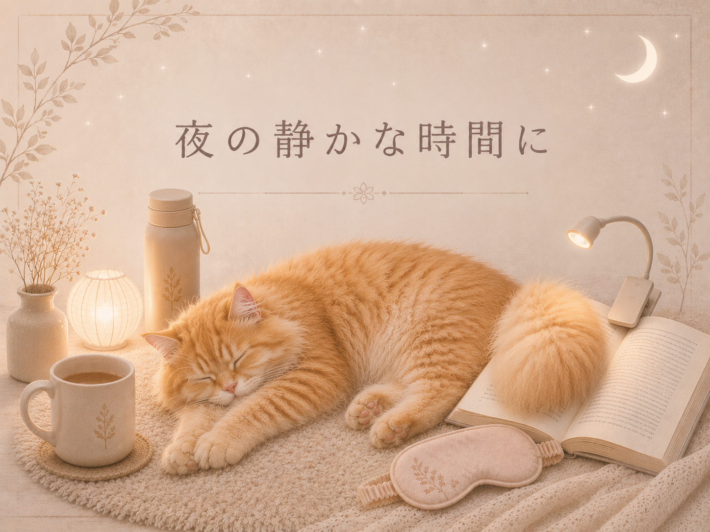夜の静かな時間に／読書の時間