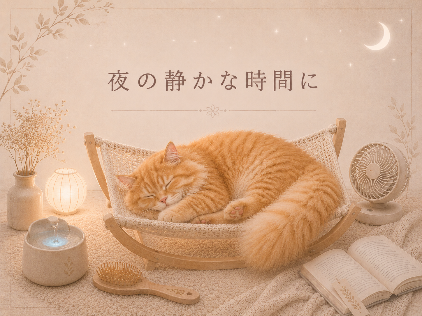 夜の静かな時間／猫と梅雨