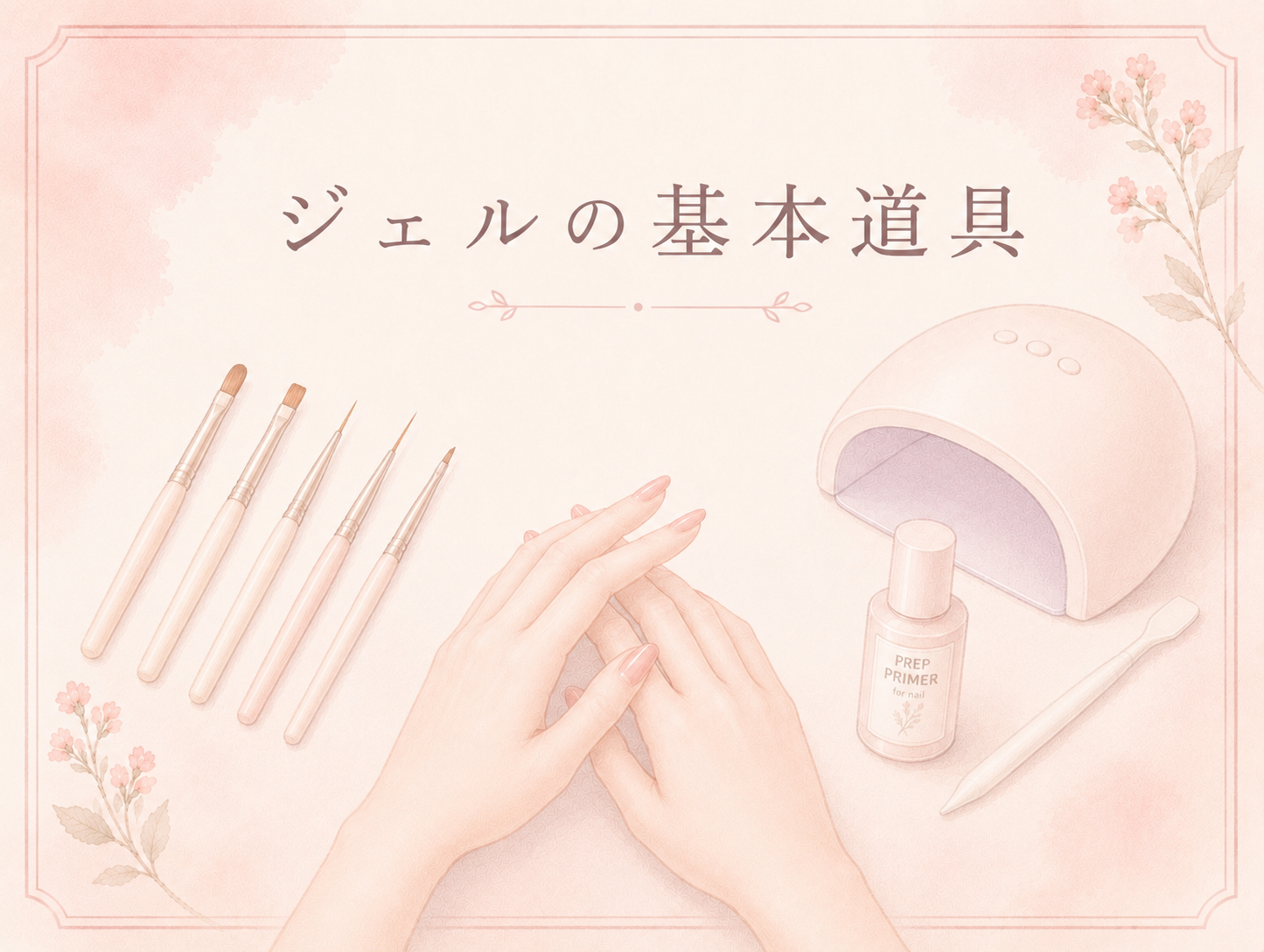 ～セルフネイルに寄り添う道具たち～（ジェル基本）