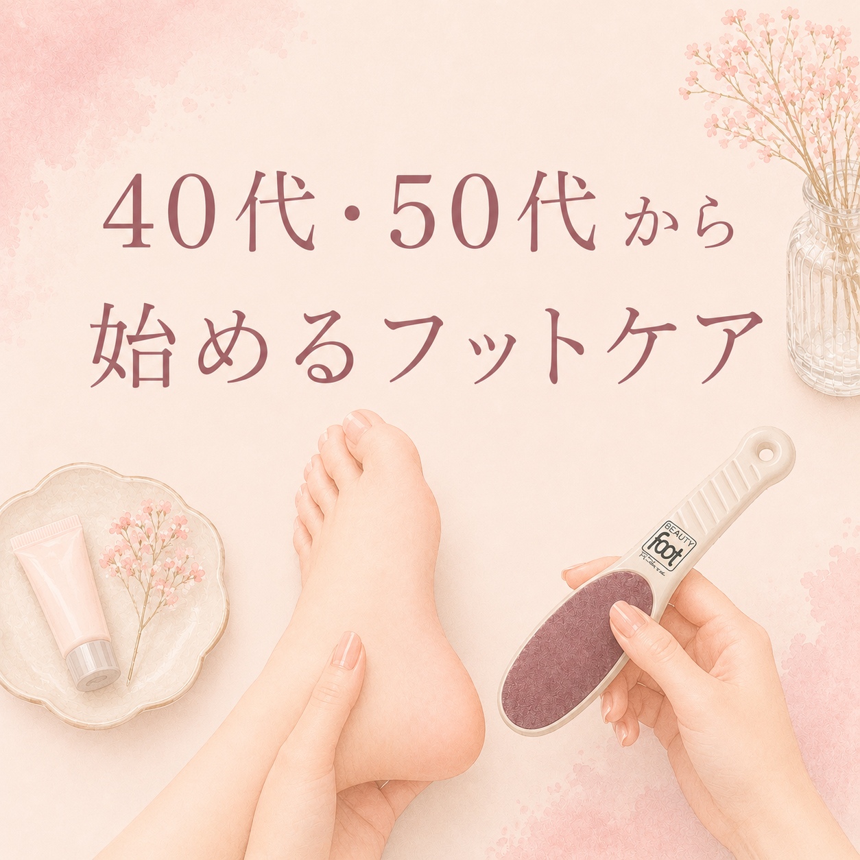40代・50代から始めるフットケア。