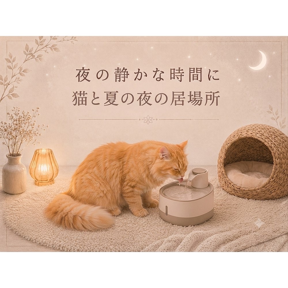 夜の静かな時間／猫と夏の夜の居場所