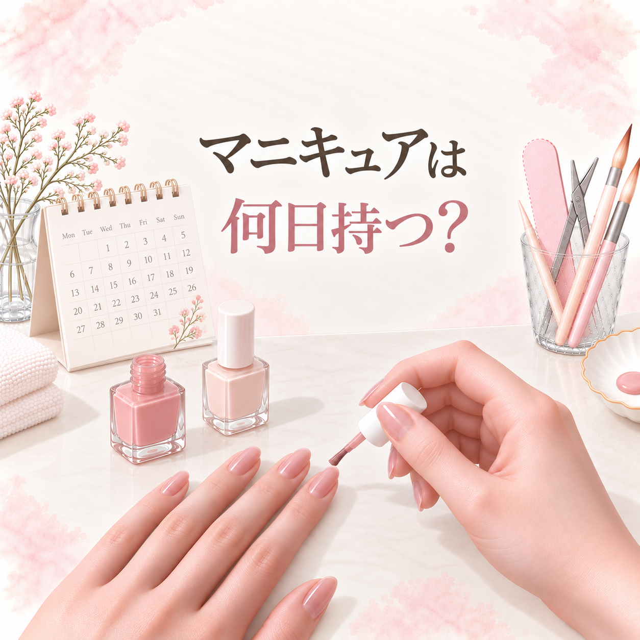 マニキュアは何日持つ？