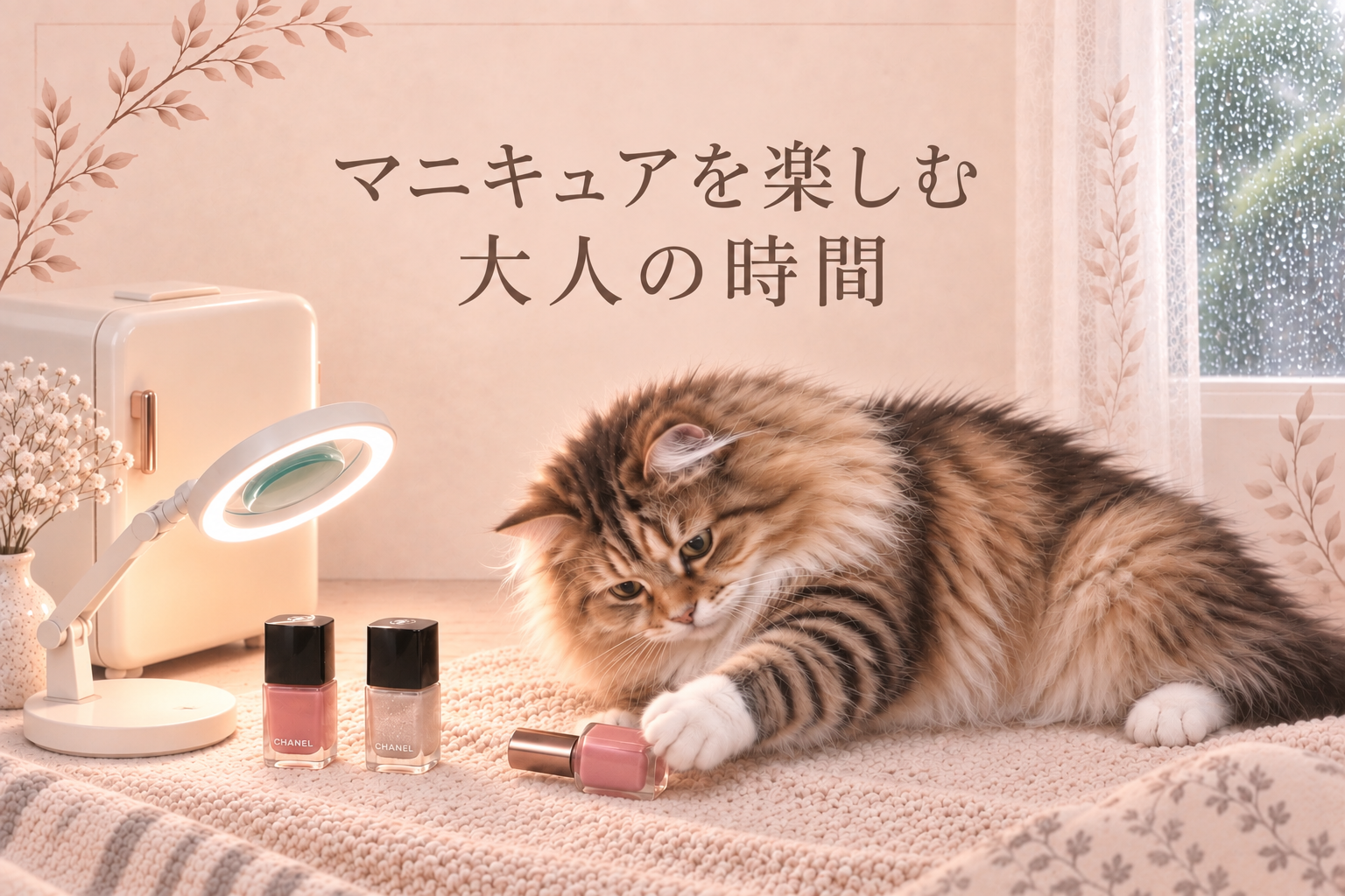 マニキュアを楽しむ、大人の時間