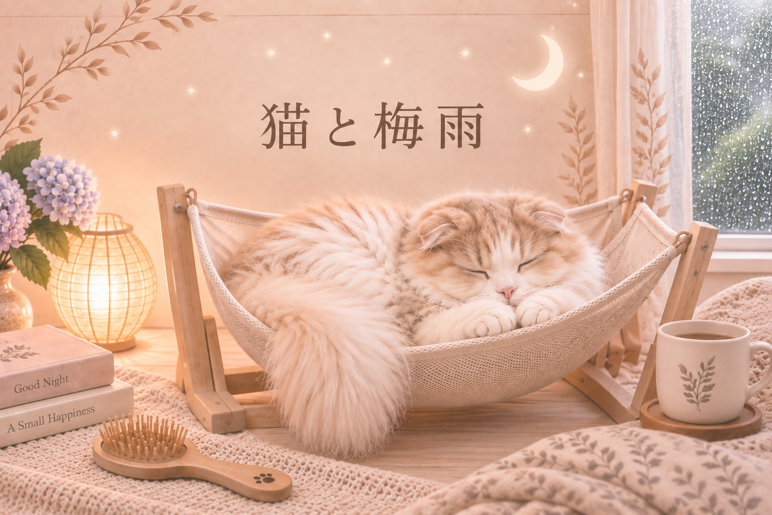 猫と梅雨