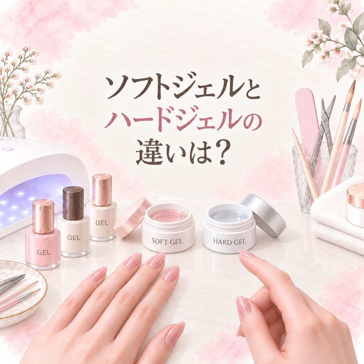 ソフトジェルとハードジェルの違いは？