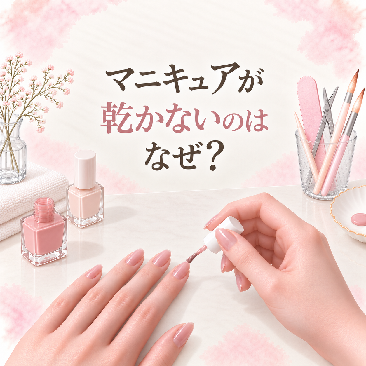 マニキュアが乾かないのはなぜ？