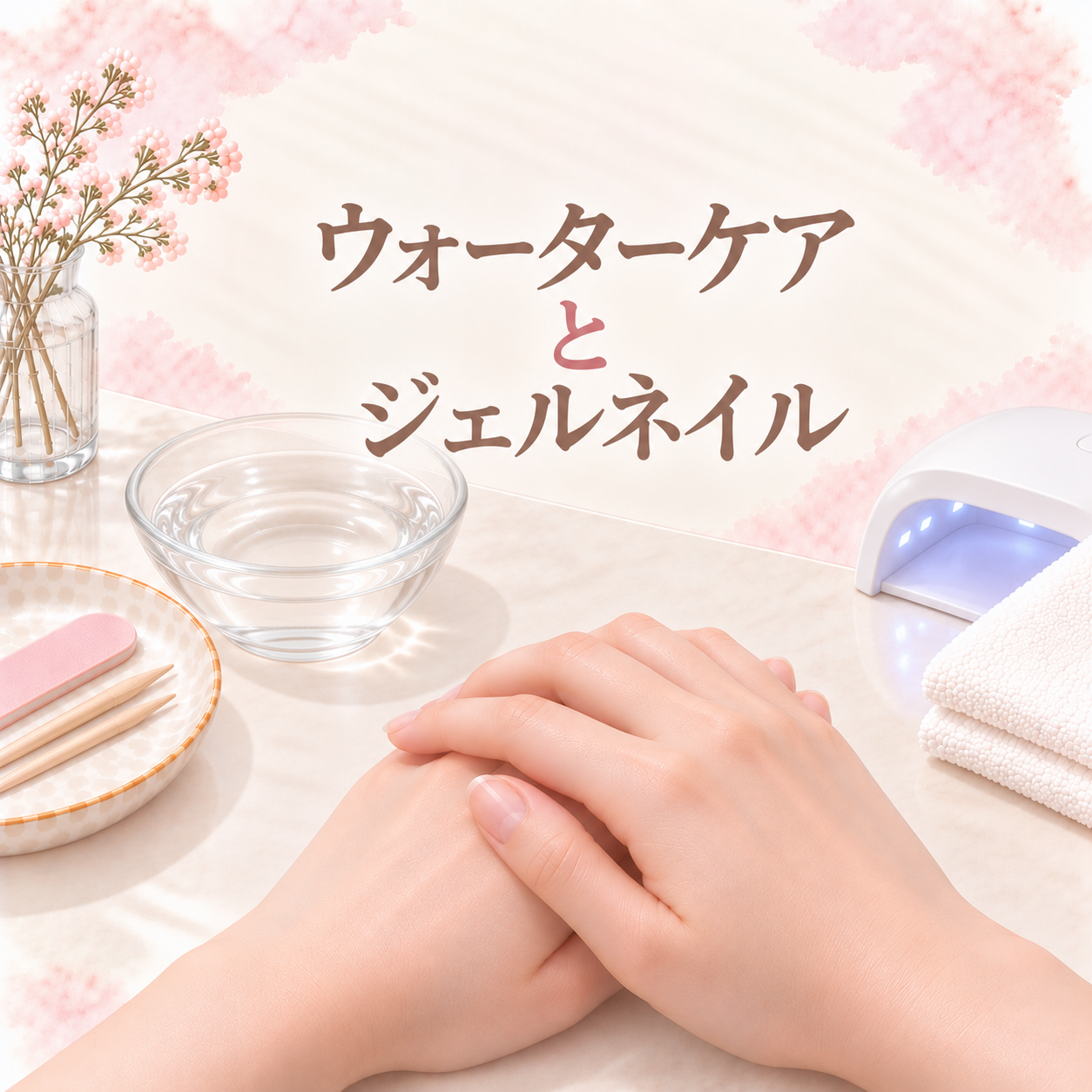 ウォーターケアとジェルネイル