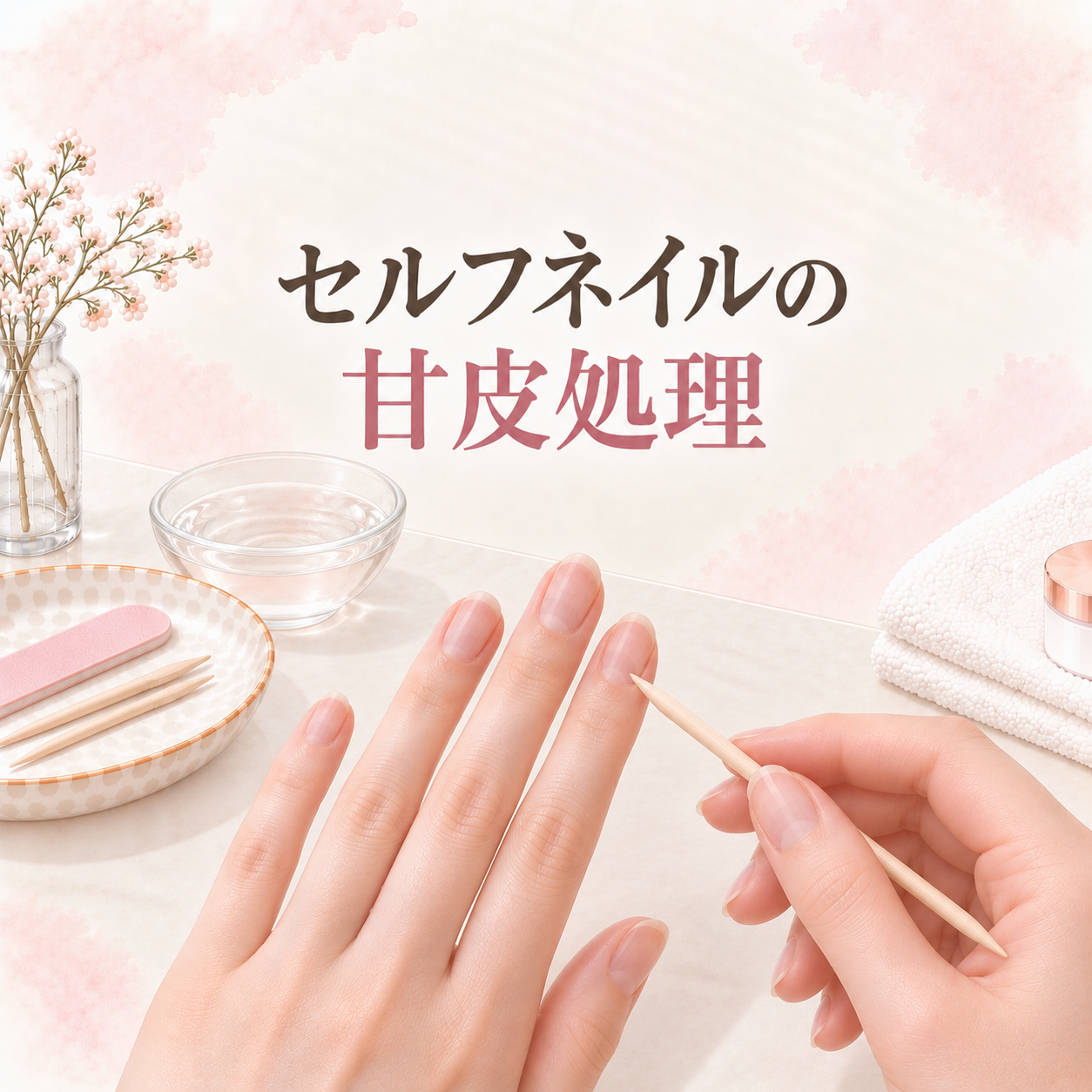 セルフネイルの甘皮処理｜マニキュアとジェルネイルで違う基本のケア