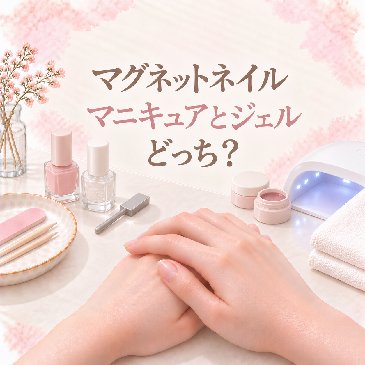 マグネットネイル、マニキュアとジェルどっち？