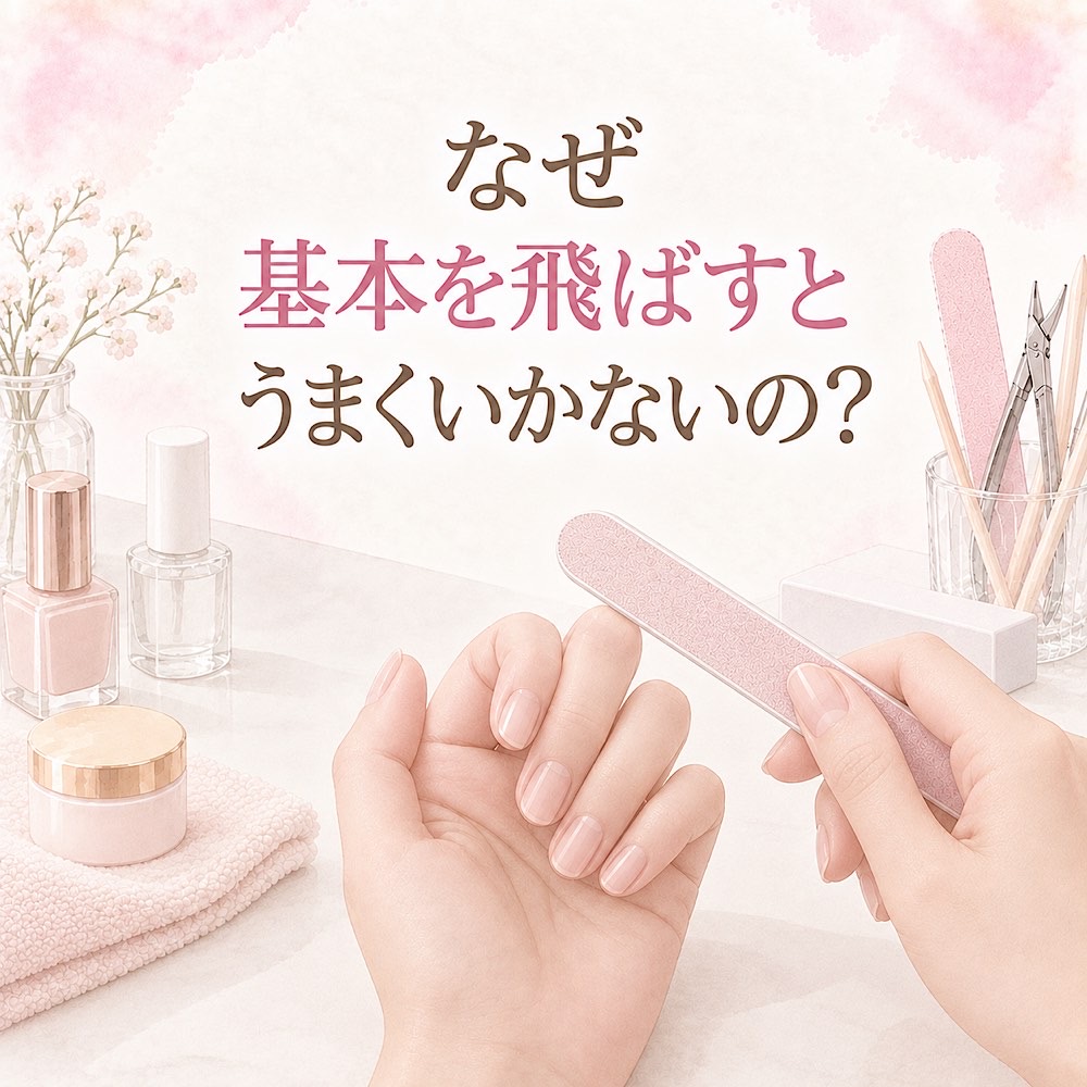 セルフネイル、なぜ「基本」を飛ばすと？うまくいかないの？