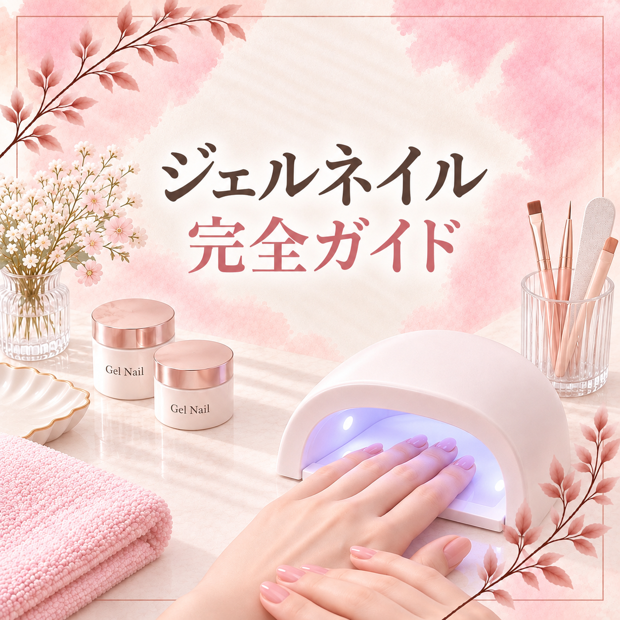 【完全ガイド】ジェルネイル初心者の始め方｜基本の手順と必要な道具