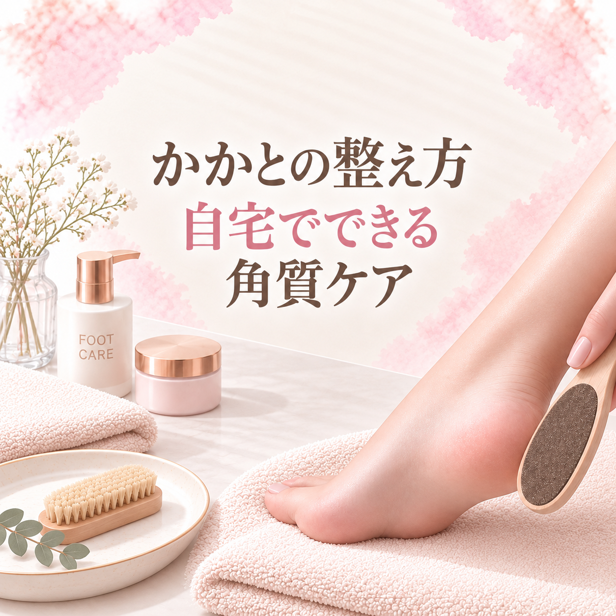 かかとの整え方｜自宅でできる削りすぎない角質ケアとヤスリのコツ