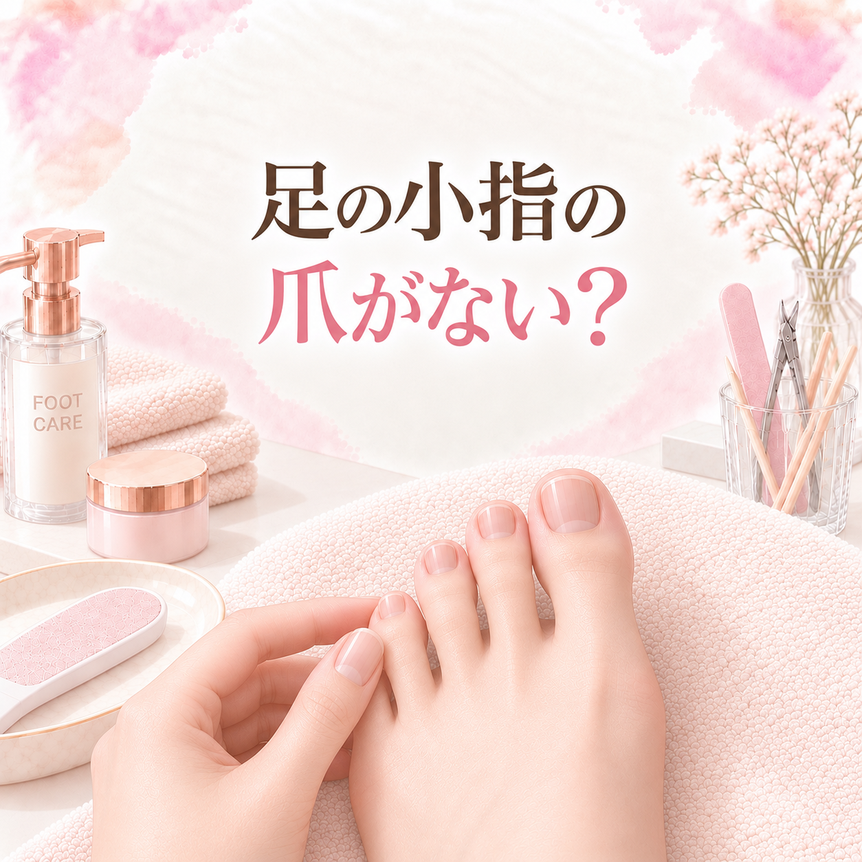 足の小指の爪がない？小さく見えるときのケア