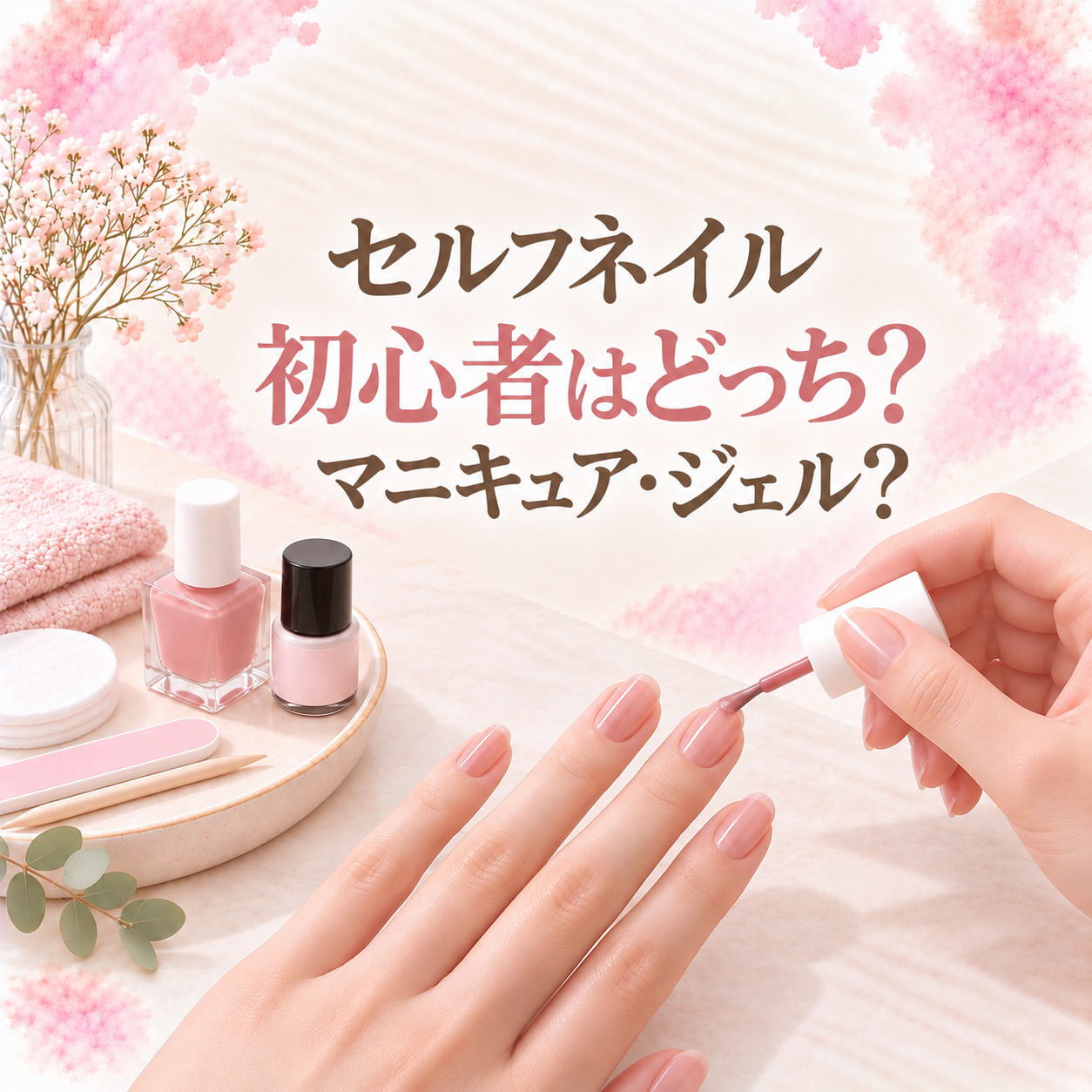 セルフネイル初心者はどっち？｜マニキュアとジェルの賢い選び方