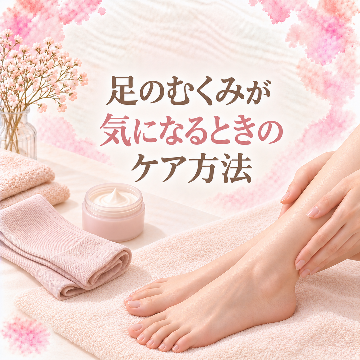 足のむくみが気になるときのケア方法