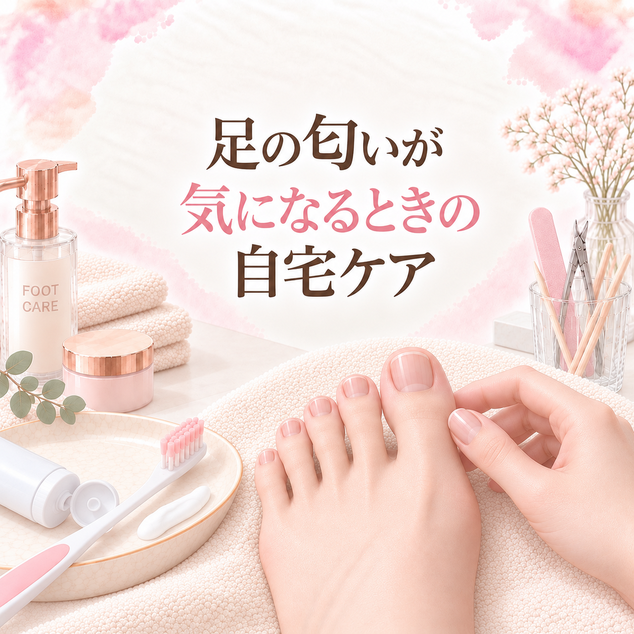 足の匂いが気になるときの自宅ケア