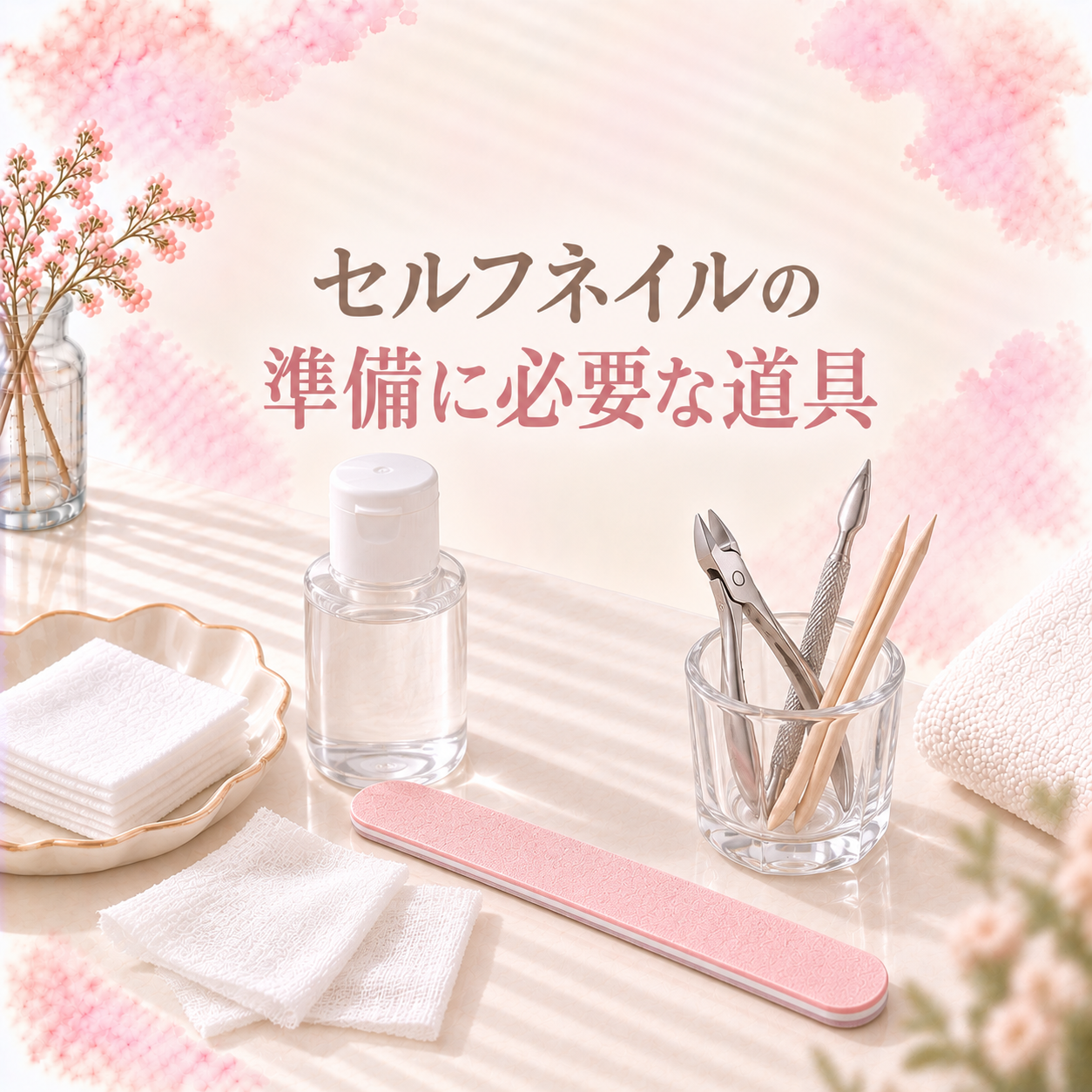 セルフネイルの準備に必要な道具