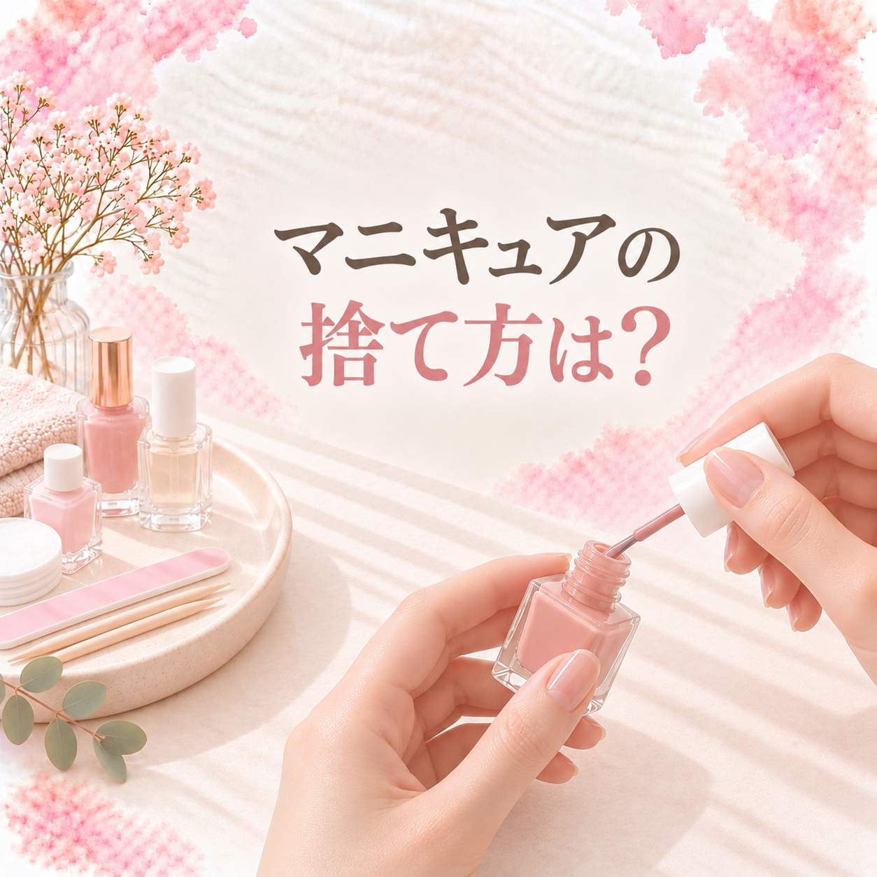 マニキュアの捨て方は？蓋が開かない・中身が残っているときの対処法