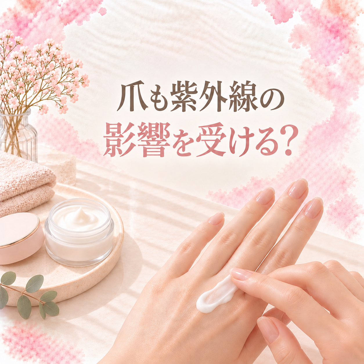 爪も紫外線の影響を受ける？