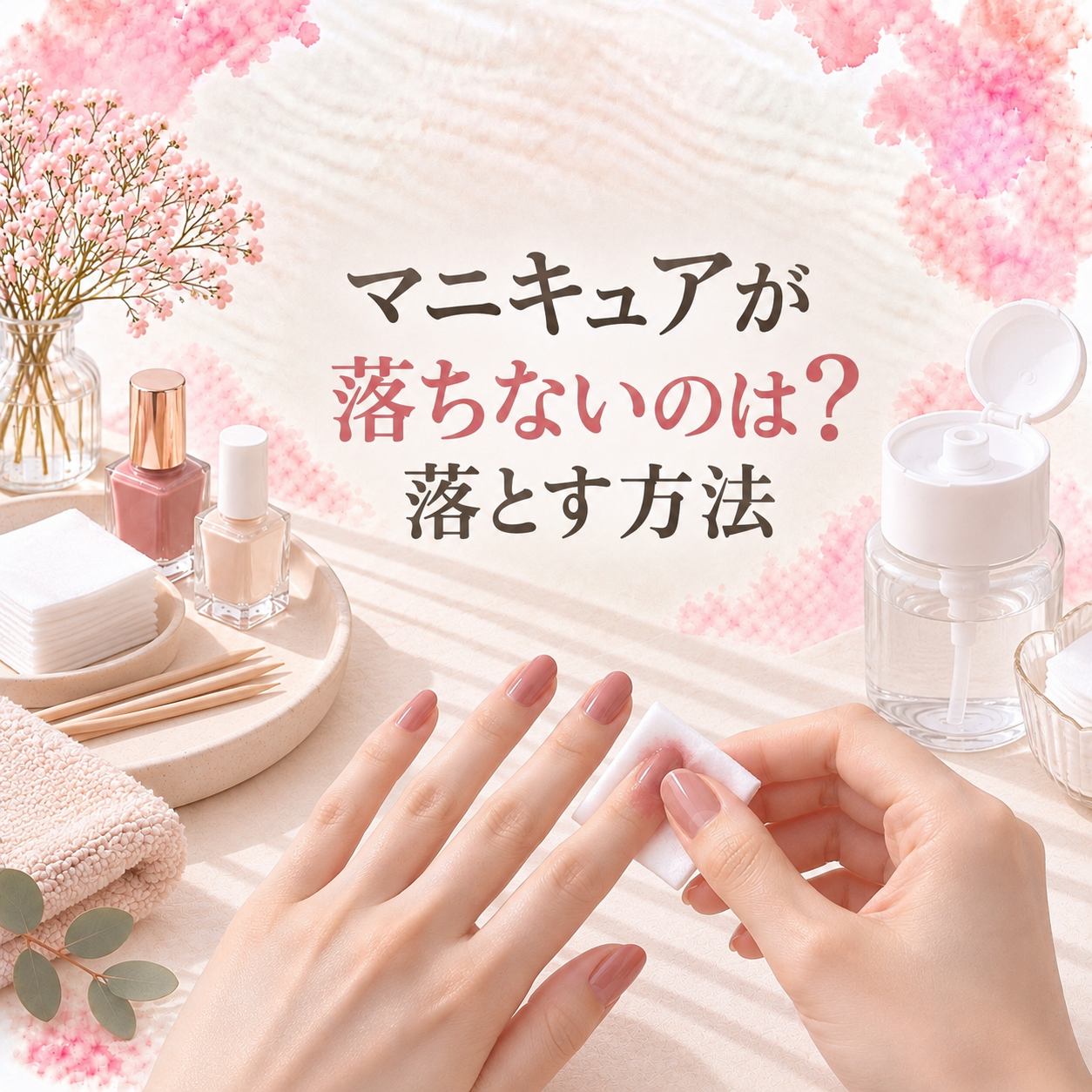 マニキュアが落ちないのはなぜ？除光液で上手に落とす方法